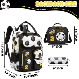 Kids School Backpacks for Boys Backpack with Lunch Bag for Elmentary Students Kids Travel Bookbag for Boys Age 6-12