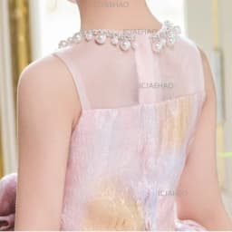 2026 Pink Children Girls Formal Host Party Princess Gown Wedding Flower Girl Kids Piano Performance Elegant Pageant Costume