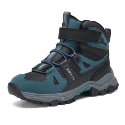 JMFCHI Kids Snow Boots Waterproof Winter Hiking Boots Warm Fur Lined Slip Resistant Outdoor Boots for Boys And Girls