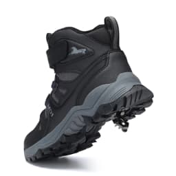 JMFCHI Kids Snow Boots Waterproof Winter Hiking Boots Warm Fur Lined Slip Resistant Outdoor Boots for Boys And Girls