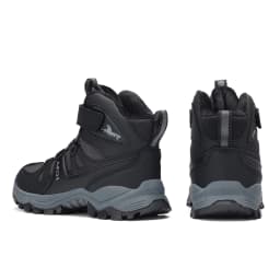 JMFCHI Kids Snow Boots Waterproof Winter Hiking Boots Warm Fur Lined Slip Resistant Outdoor Boots for Boys And Girls