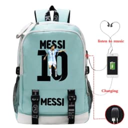 2026 New Football Star Fashion Women Men Backpacks Casual Shoulders Bag USB Charging Teenager Boys Girls Laptop Backpack