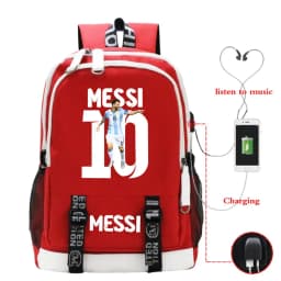 2026 New Football Star Fashion Women Men Backpacks Casual Shoulders Bag USB Charging Teenager Boys Girls Laptop Backpack