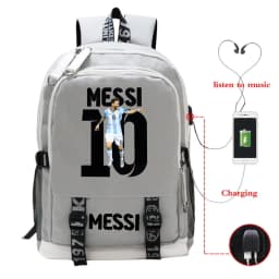 2026 New Football Star Fashion Women Men Backpacks Casual Shoulders Bag USB Charging Teenager Boys Girls Laptop Backpack