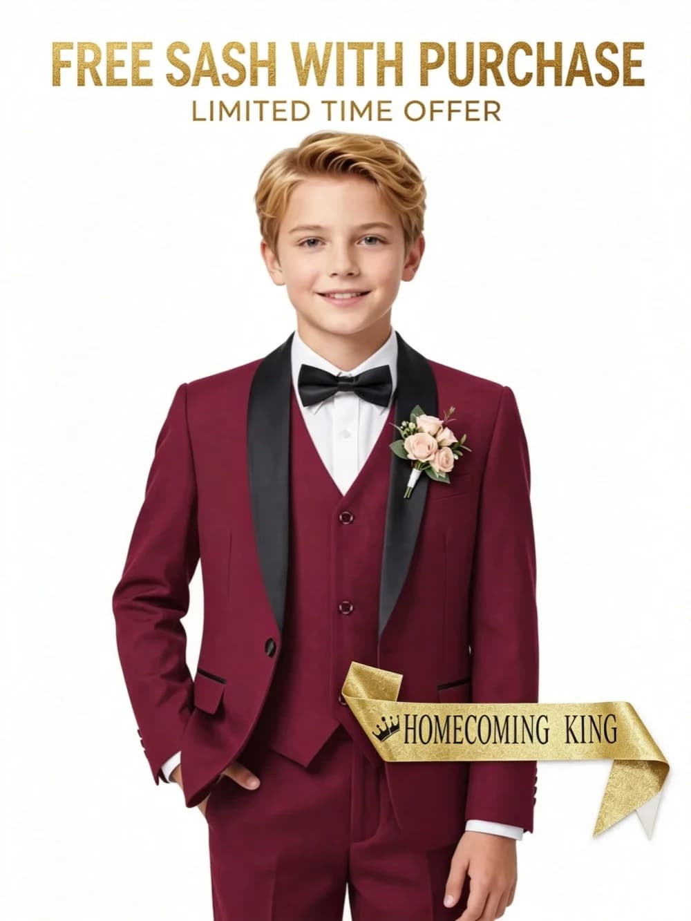 Fast Delivery Boys Suit Set 3 Pieces Wedding Ring Bearer Outfit Classic Shawl Lapel Kids Formal Tuxedo Stage Performance Wear