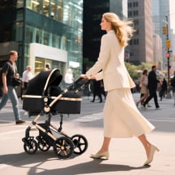 Baby Stroller Baby Car 3 in 1 Stroller Multi Functional Lightweight Portable Travel Trollley