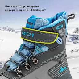 Kids Hiking Boots Outdoor Walking Climbing Sneaker Comfortable Snow Shoes Antiskid Steel Buckle Sole for Boys And Girls