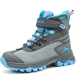 Kids Hiking Boots Outdoor Walking Climbing Sneaker Comfortable Snow Shoes Antiskid Steel Buckle Sole for Boys And Girls