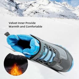 Kids Hiking Boots Outdoor Walking Climbing Sneaker Comfortable Snow Shoes Antiskid Steel Buckle Sole for Boys And Girls