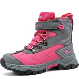 Kids Hiking Boots Outdoor Walking Climbing Sneaker Comfortable Snow Shoes Antiskid Steel Buckle Sole for Boys And Girls