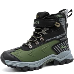 Kids Hiking Boots Outdoor Walking Climbing Sneaker Comfortable Snow Shoes Antiskid Steel Buckle Sole for Boys And Girls