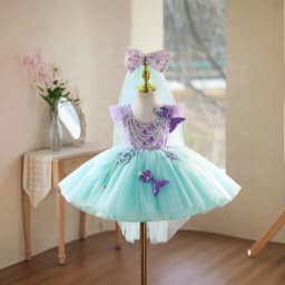 2026 Fashion Elegant Pageant Costume Children Girls Tenth Birthday Evening Gown Princess Dress Kids Host Runway Performance Tutu