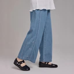 Dave Bella Children Autumn Wide Leg Jeans 7-15 Years Teen Girls Casual Straight Pants Elastic Cowboy Trousers DK3262720