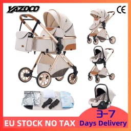 Chic 3‑in‑1 All‑Round Infant Pushchair, Adjustable Seating Direction, Height‑Boosted Landscape Layout, Space‑Saving Folding Build, Climate‑Compatible Inner Cushion For Newborn Outdoor Trips And Indoor Downtime