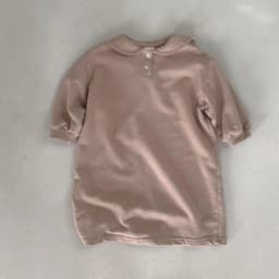 Korean Children's Clothing New Dress Girls Autumn and Winter Casual Loose College Style Lapel Collar Medium and Long Skirt
