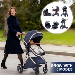 Baby Stroller 3 in 1 Portable Baby Carriage Folding Prams High Landscape Multifunction Pushchair Compact Folding Travel