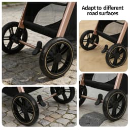 Baby Stroller for Newborns Pram Foldable Compact Reversible Travel StrollerEasy Fold for Infant Toddler Daily Use and Travel