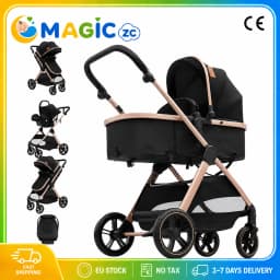 Baby Stroller for Newborns Pram Foldable Compact Reversible Travel StrollerEasy Fold for Infant Toddler Daily Use and Travel
