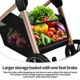 Baby Stroller for Newborns Pram Foldable Compact Reversible Travel StrollerEasy Fold for Infant Toddler Daily Use and Travel