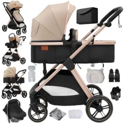 Baby Stroller for Newborns Pram Foldable Compact Reversible Travel StrollerEasy Fold for Infant Toddler Daily Use and Travel