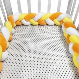1-4M Baby Bumper Bed Braid Knot Pillow Cushion Bumper for Infant Crib Protector Cot Bumper Room Decor Crib Bedding Braid Set