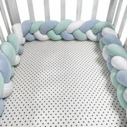 1-4M Baby Bumper Bed Braid Knot Pillow Cushion Bumper for Infant Crib Protector Cot Bumper Room Decor Crib Bedding Braid Set
