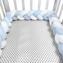 1-4M Baby Bumper Bed Braid Knot Pillow Cushion Bumper for Infant Crib Protector Cot Bumper Room Decor Crib Bedding Braid Set