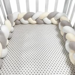 1-4M Baby Bumper Bed Braid Knot Pillow Cushion Bumper for Infant Crib Protector Cot Bumper Room Decor Crib Bedding Braid Set