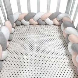 1-4M Baby Bumper Bed Braid Knot Pillow Cushion Bumper for Infant Crib Protector Cot Bumper Room Decor Crib Bedding Braid Set