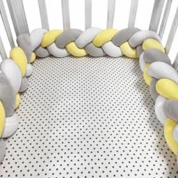 1-4M Baby Bumper Bed Braid Knot Pillow Cushion Bumper for Infant Crib Protector Cot Bumper Room Decor Crib Bedding Braid Set