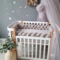 1-4M Baby Bumper Bed Braid Knot Pillow Cushion Bumper for Infant Crib Protector Cot Bumper Room Decor Crib Bedding Braid Set