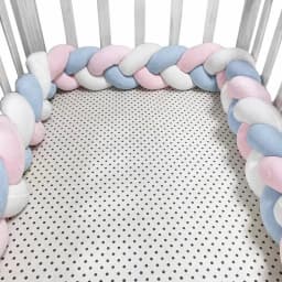 1-4M Baby Bumper Bed Braid Knot Pillow Cushion Bumper for Infant Crib Protector Cot Bumper Room Decor Crib Bedding Braid Set