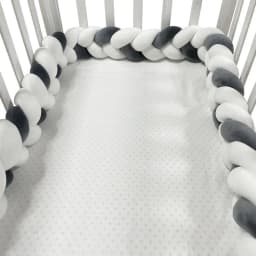 1-4M Baby Bumper Bed Braid Knot Pillow Cushion Bumper for Infant Crib Protector Cot Bumper Room Decor Crib Bedding Braid Set
