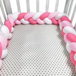 1-4M Baby Bumper Bed Braid Knot Pillow Cushion Bumper for Infant Crib Protector Cot Bumper Room Decor Crib Bedding Braid Set