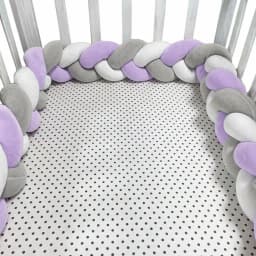 1-4M Baby Bumper Bed Braid Knot Pillow Cushion Bumper for Infant Crib Protector Cot Bumper Room Decor Crib Bedding Braid Set