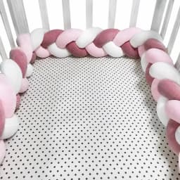 1-4M Baby Bumper Bed Braid Knot Pillow Cushion Bumper for Infant Crib Protector Cot Bumper Room Decor Crib Bedding Braid Set