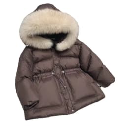 ZOETOPKID Winter Hooded Medium To Long Children's Thick Hairy Decorative Cotton Jacket Kids Winter Coat Boys Girls Parkas