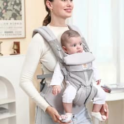 Egobaby Omini the 360 Is a Breathable Mesh Baby Carrier with Ventilation All Around. Designed for Infants to Toddlers. Features Lumbar Support.