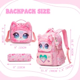 Kids School Backpacks for Girls Boys Backpack with Lunch Bag for Elmentary Students