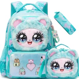Kids School Backpacks for Girls Boys Backpack with Lunch Bag for Elmentary Students