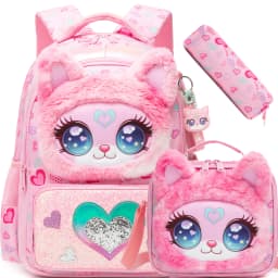 Kids School Backpacks for Girls Boys Backpack with Lunch Bag for Elmentary Students