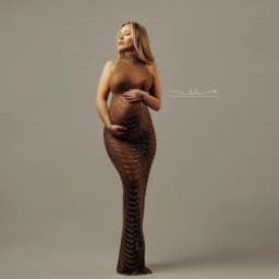 Maternity Dresses For Photo Shoot Maxi Evening Sexy Pregnant Women Elegant Sleeveless Bodycon Party Stretchy Rhinestone Body-con