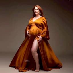 Maternity Photography Gown Elegant Soft Satin Chiffon Long Sleeved Dress Bohemian Photo Shooting Pregnancy Dress
