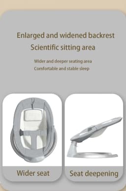 Baby Cradle Baby Bed Baby Cribs Good Quality Smart Multi Functional Newborn Rocking Sleeping Bed Infant Swing Bed Lightweight Portable Stable and Safety Parents Enjoy Play with Baby Good Choose Can Make the Hand Free