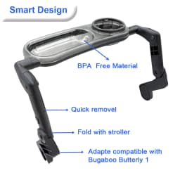 Colu Kid  Stroller Snack Tray for Bugaboo Butterfly 1 Strollers, Foldable & Easy-Clean, NOT for Butterfly 2