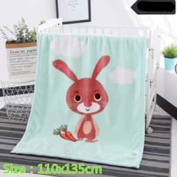New Children's Blanket For Newborn Baby Sleep Thicken Double Layer Baby Swaddle Comfortable Cartoon Bedding Blankets Quilts
