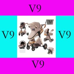3 in 1 Stroller Baby Stroller Baby Car High Landscape Lightweight Portable Foldable Travel Pram Newborn Carriage Multi Functional with Baby Car Seat Memory Cotton Mattress Storage Bag Fashion Street Shop Cart Popular Tide Parents Thoughtful Good Choice