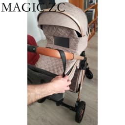 3 in 1 Stroller Baby Stroller Baby Car High Landscape Lightweight Portable Foldable Travel Pram Newborn Carriage Multi Functional with Baby Car Seat Memory Cotton Mattress Storage Bag Fashion Street Shop Cart Popular Tide Parents Thoughtful Good Choice