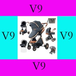 3 in 1 Stroller Baby Stroller Baby Car High Landscape Lightweight Portable Foldable Travel Pram Newborn Carriage Multi Functional with Baby Car Seat Memory Cotton Mattress Storage Bag Fashion Street Shop Cart Popular Tide Parents Thoughtful Good Choice