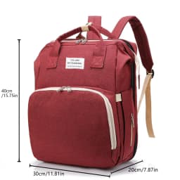 Foldable Bed Diaper Bag with Changing Station Insulated Pocket and Large Capacity Multifunctional Double Shoulder Mommy Bag
